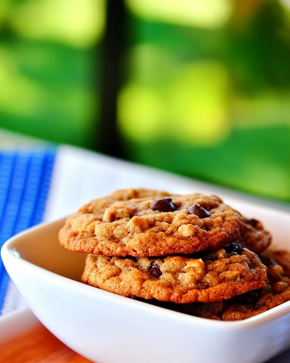 Delicious Oatmeal-Peanut Butter Chip Cookies dish photo