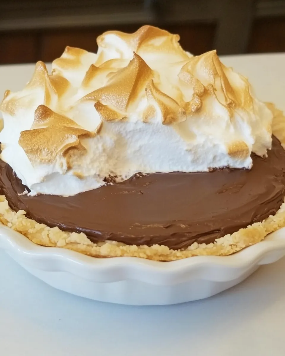 Classic Old-Fashioned Chocolate Meringue Pie image