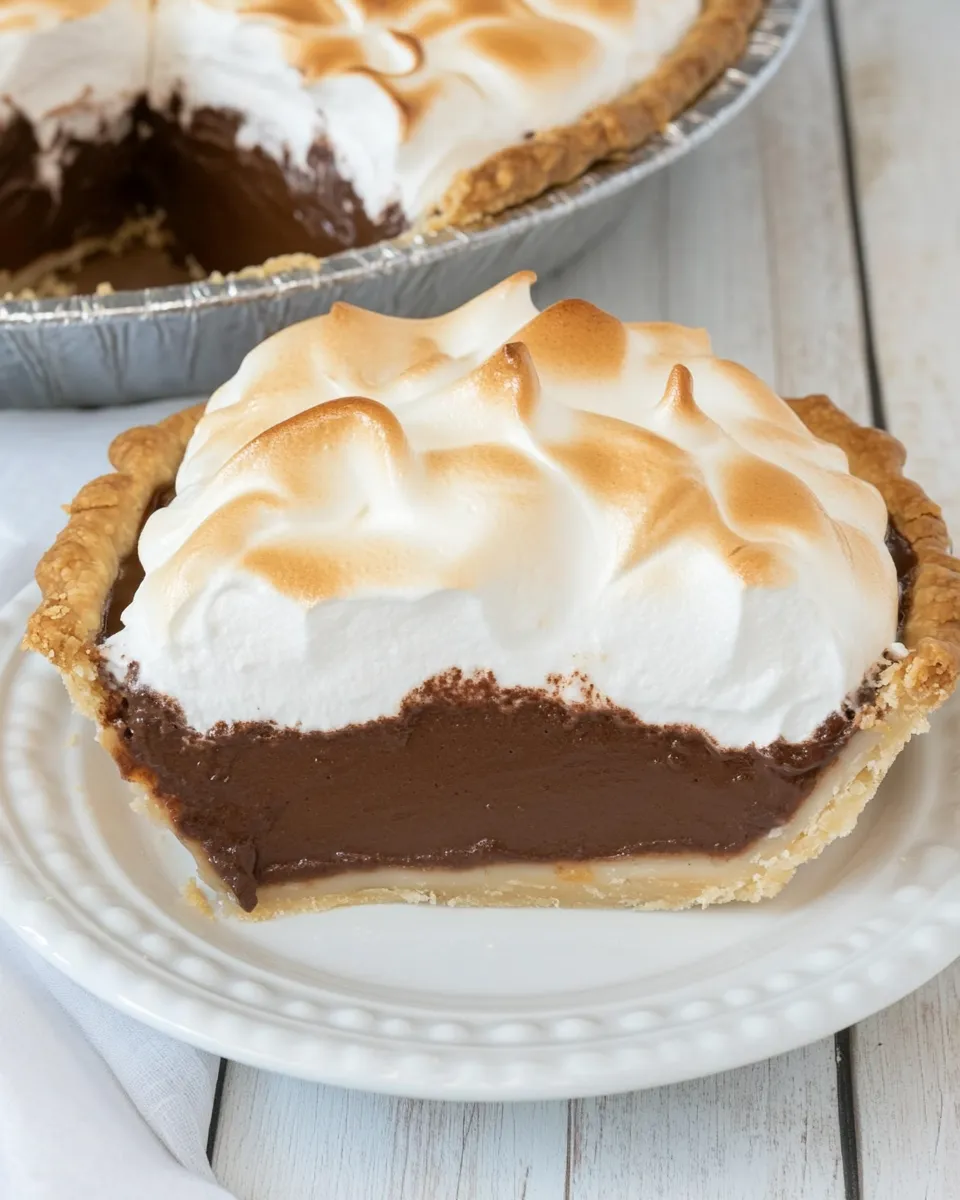 Easy Old-Fashioned Chocolate Meringue Pie recipe photo
