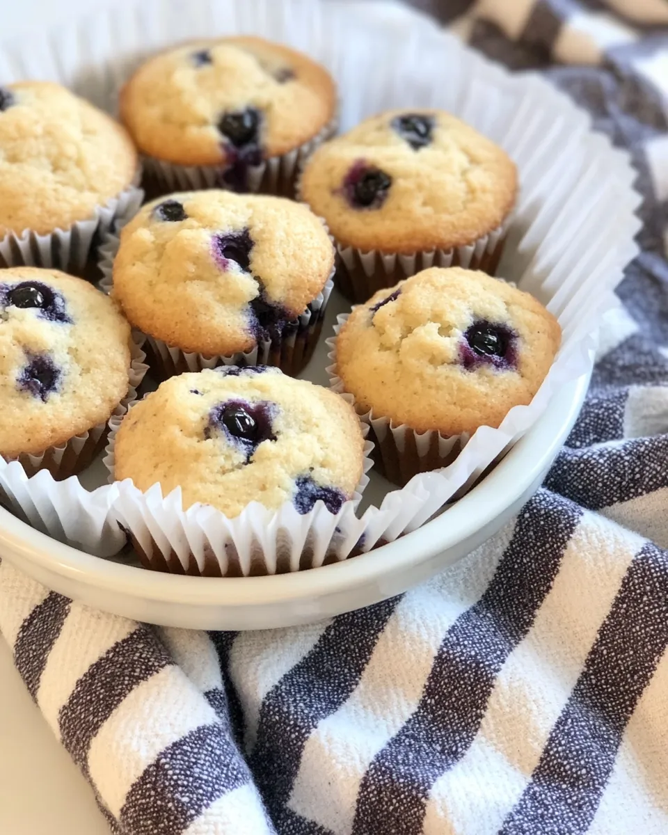 Classic Old Fashioned Blueberry Muffins recipe image