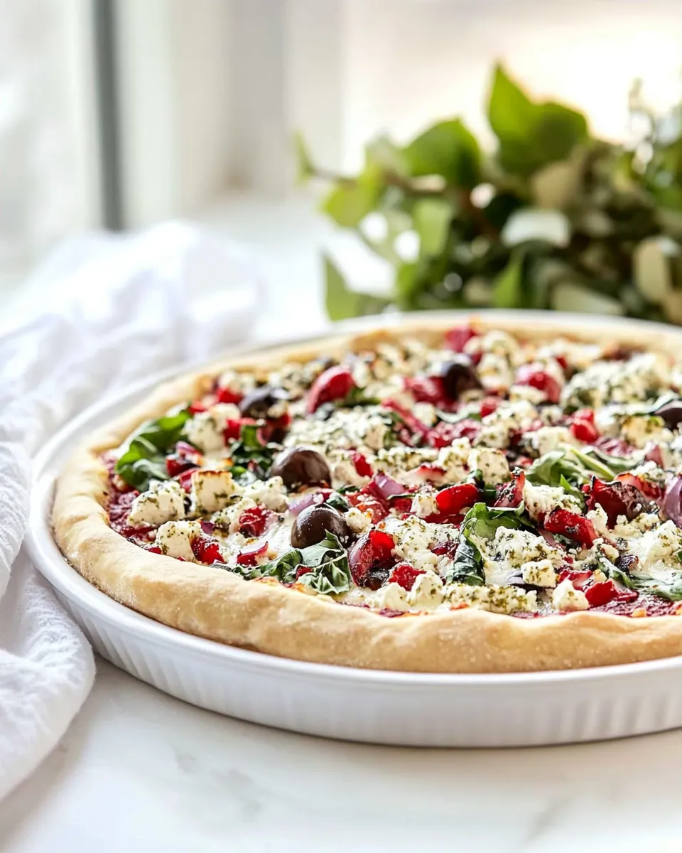 Delicious One-Dish Greek Pizza picture