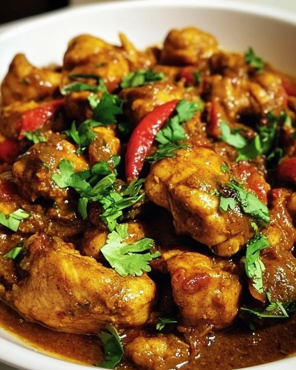 Delicious One-Pot Curried Coconut Chicken dish photo