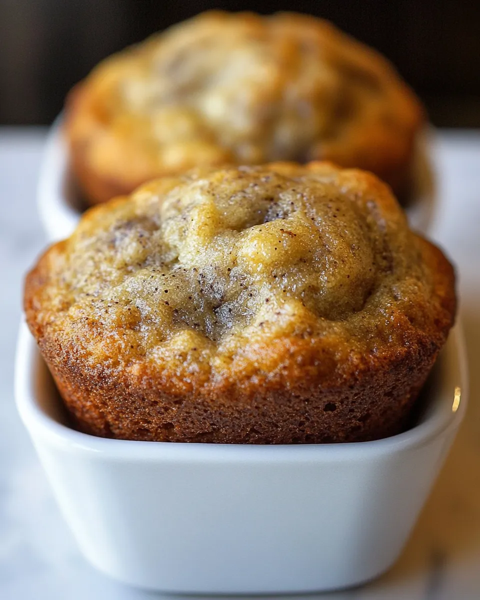 Delicious One Banana, One Bowl Small-batch Banana Muffins dish photo