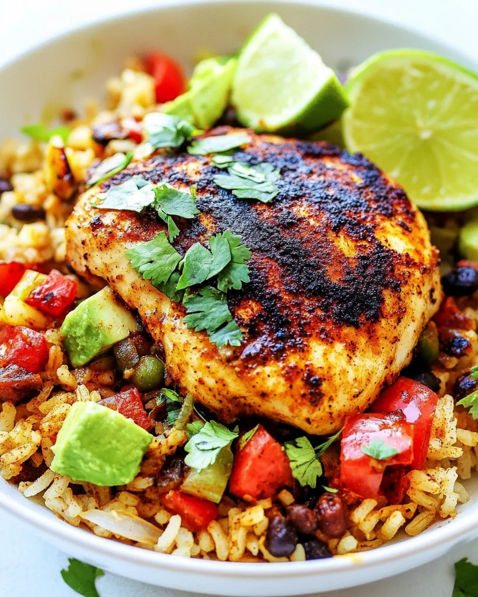 Homemade One Pan Southwest Blackened Cajun Chicken with Rice photo
