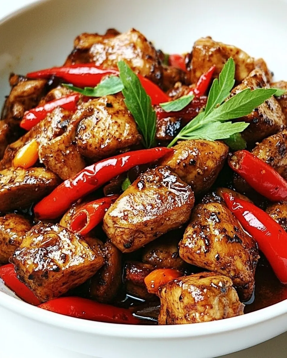 Classic One Pot Black Pepper Chicken dish photo