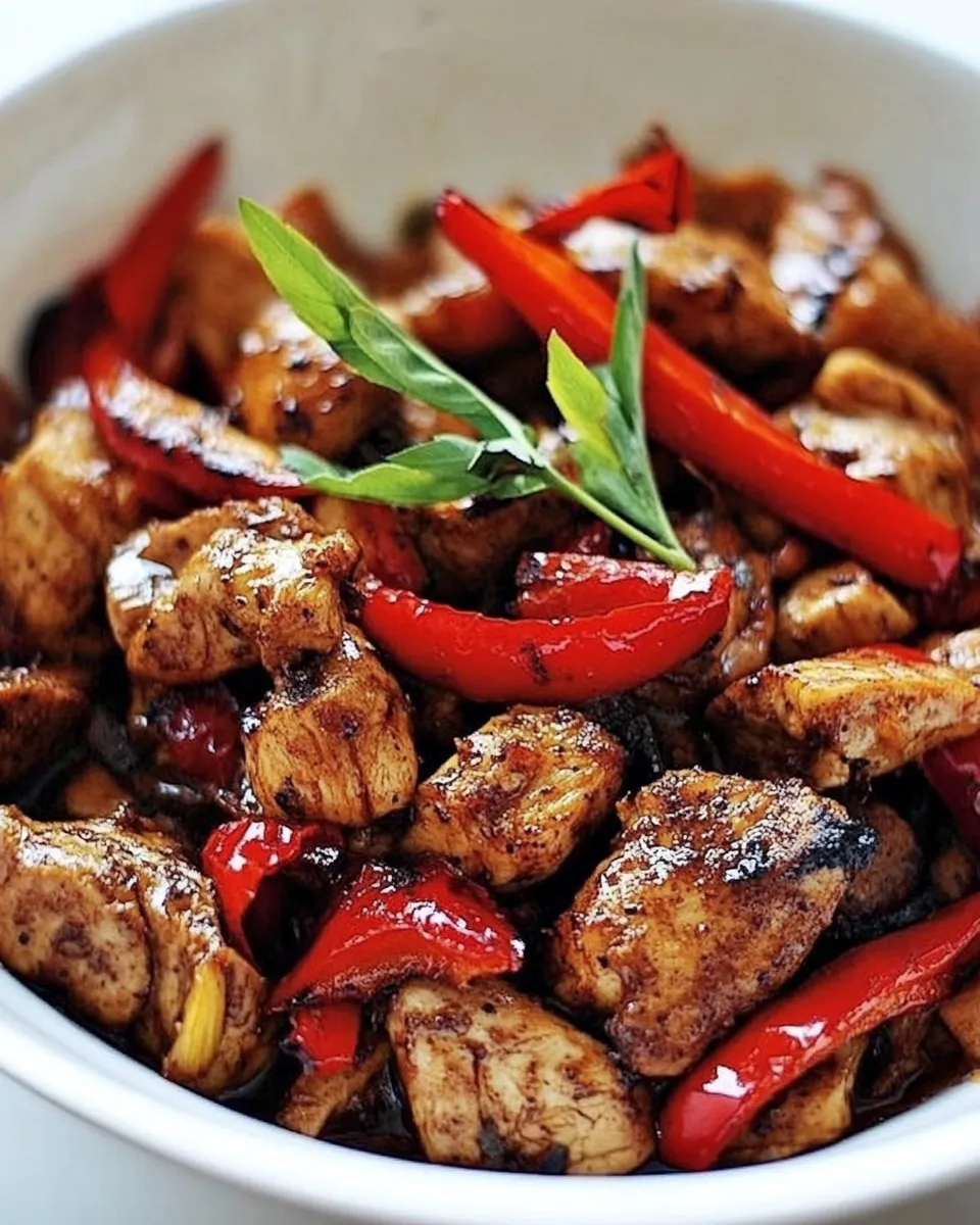 Easy One Pot Black Pepper Chicken food shot