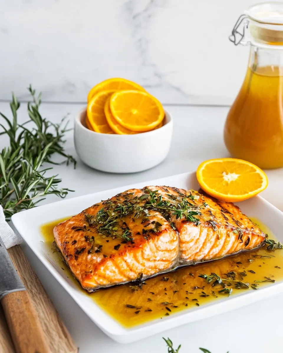 Classic Orange Glazed Salmon dish photo