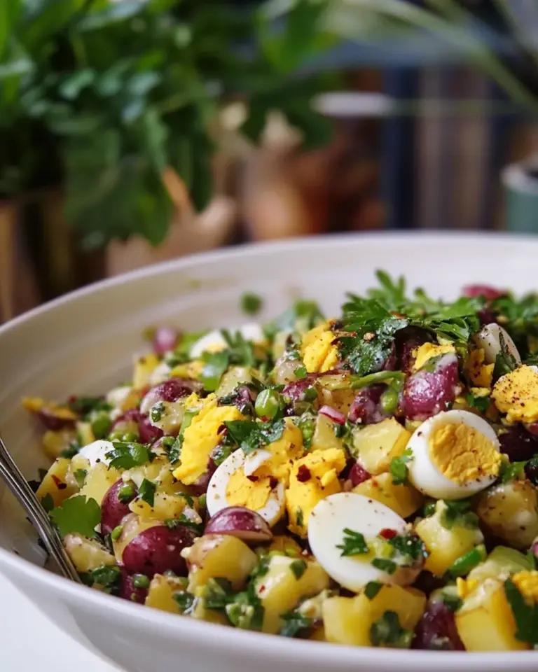 Homemade Oriental Salad: Romanian Potato & Egg Salad recipe photo