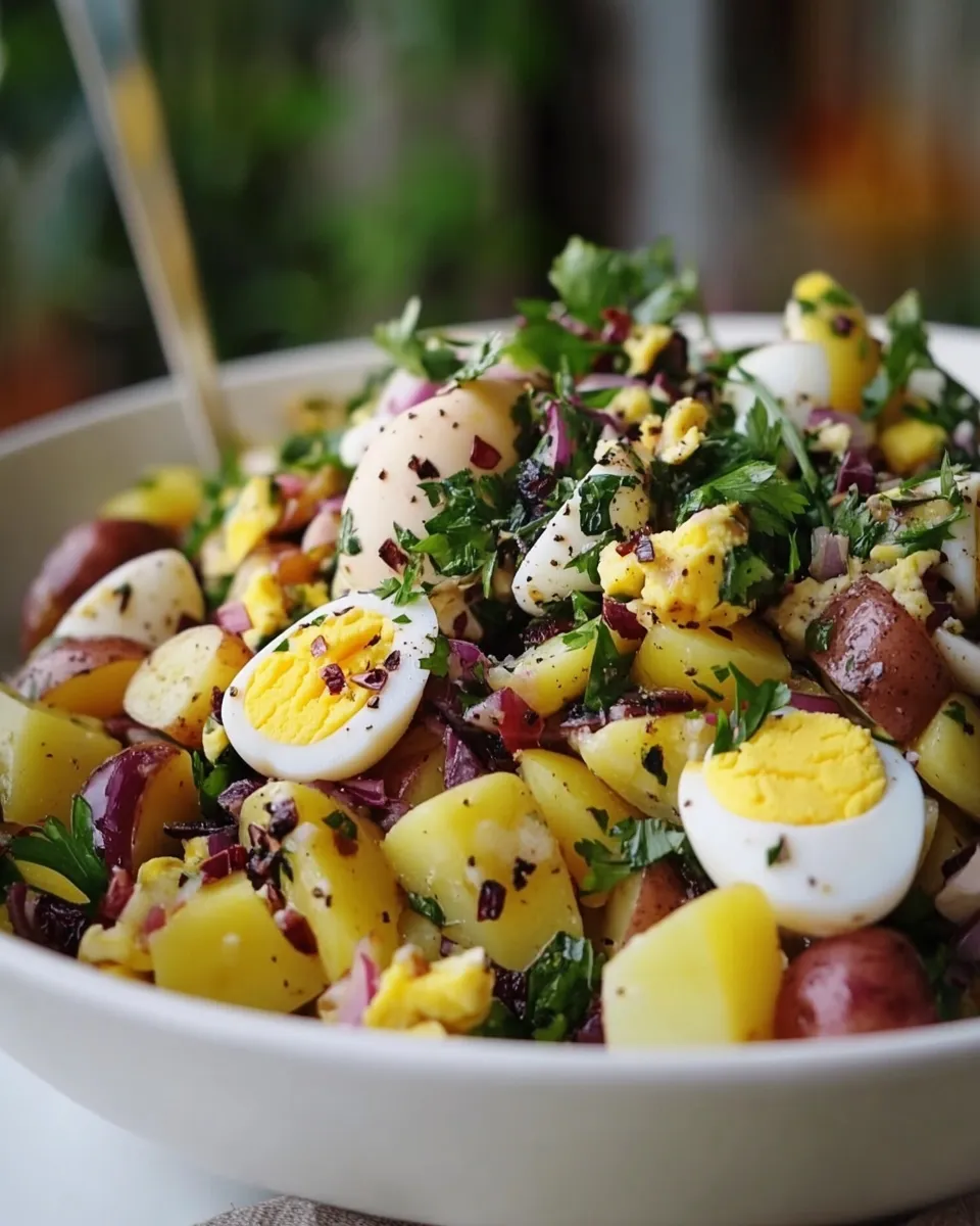 Classic Oriental Salad: Romanian Potato & Egg Salad dish photo