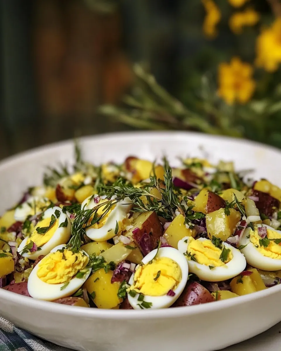 Delicious Oriental Salad: Romanian Potato & Egg Salad plate image
