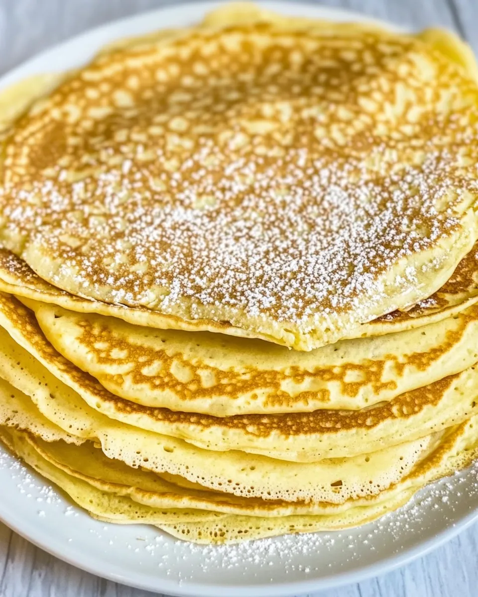 Easy Pancake Mix Crepes food shot