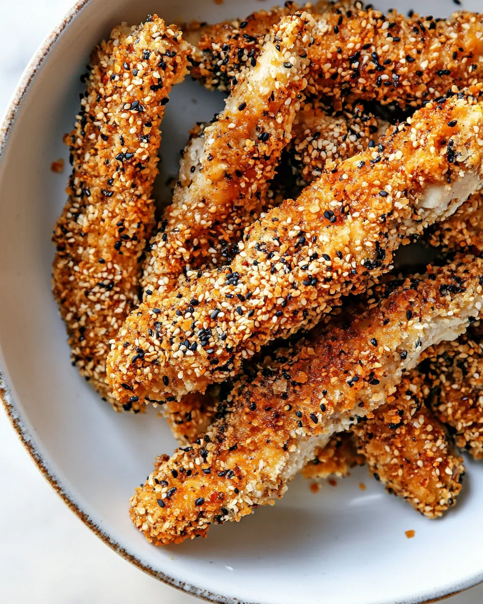 Homemade Panko Sesame Chicken Tenders photo