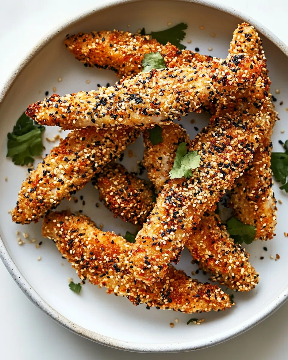 Easy Panko Sesame Chicken Tenders recipe photo