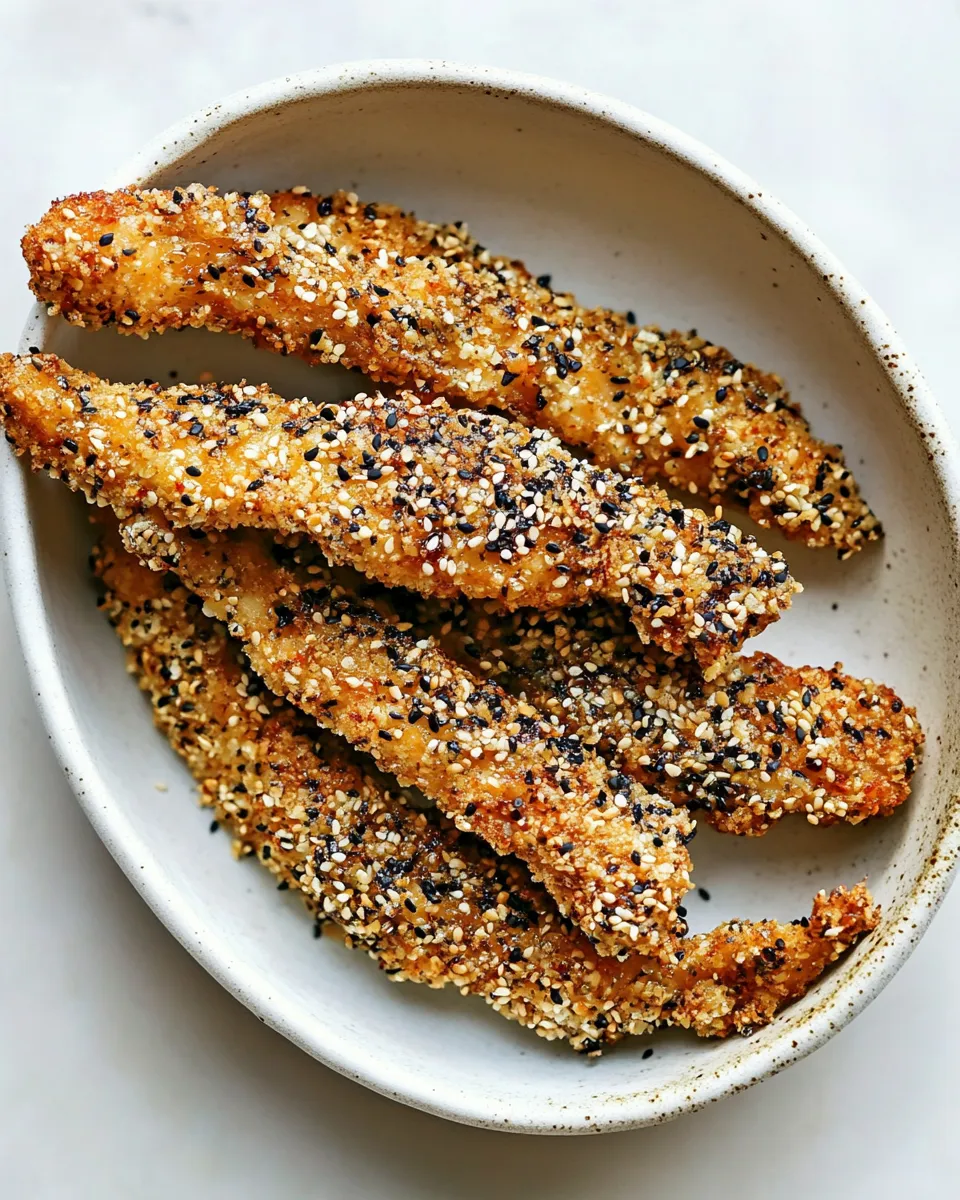 Delicious Panko Sesame Chicken Tenders dish photo
