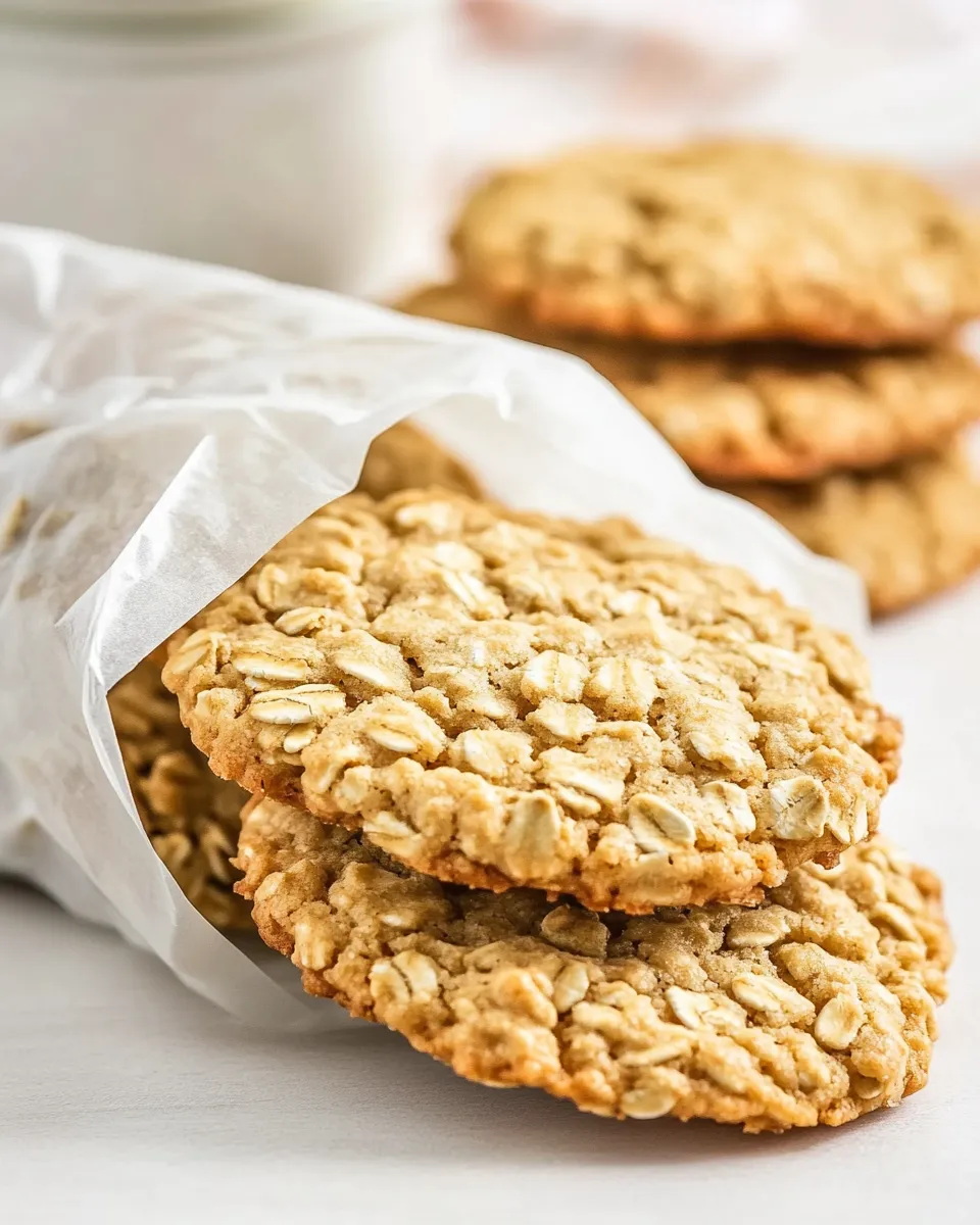 Classic Paper Bag Oatmeal Cookies dish photo