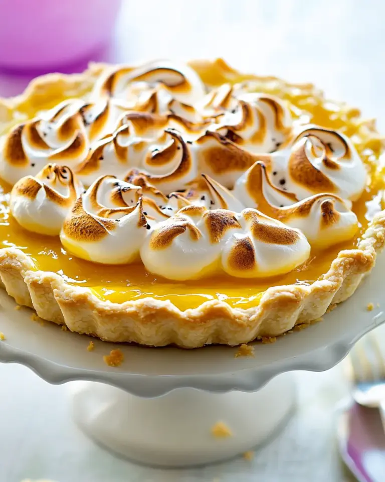 Homemade Passion Fruit Meringue Tart photo