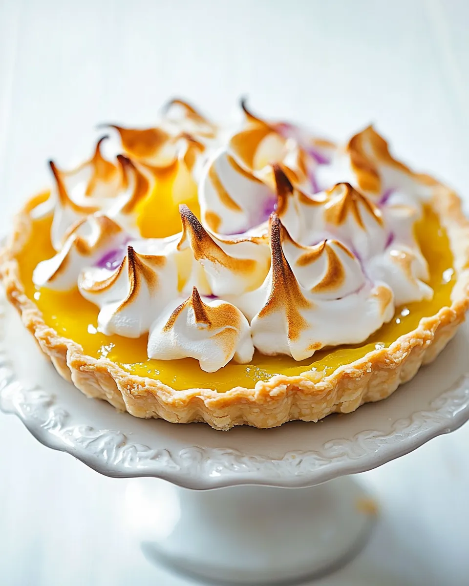 Easy Passion Fruit Meringue Tart recipe photo