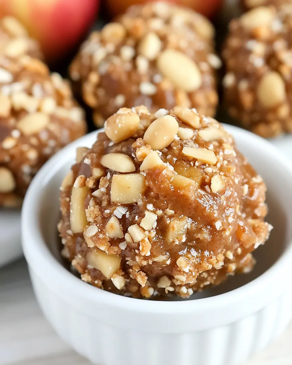 Homemade Peanut Apple Butter Bites photo