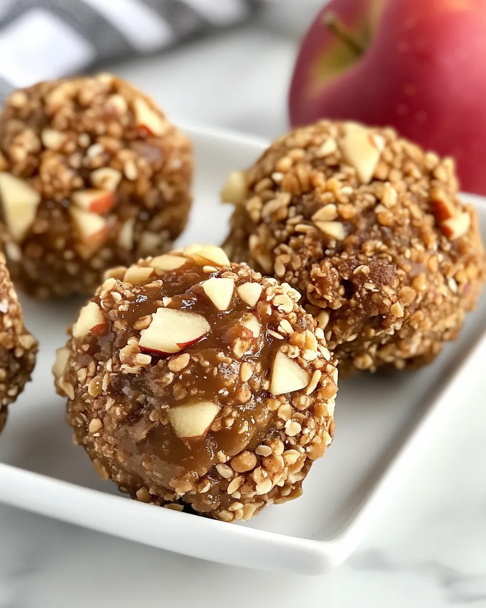 Delicious Peanut Apple Butter Bites shot