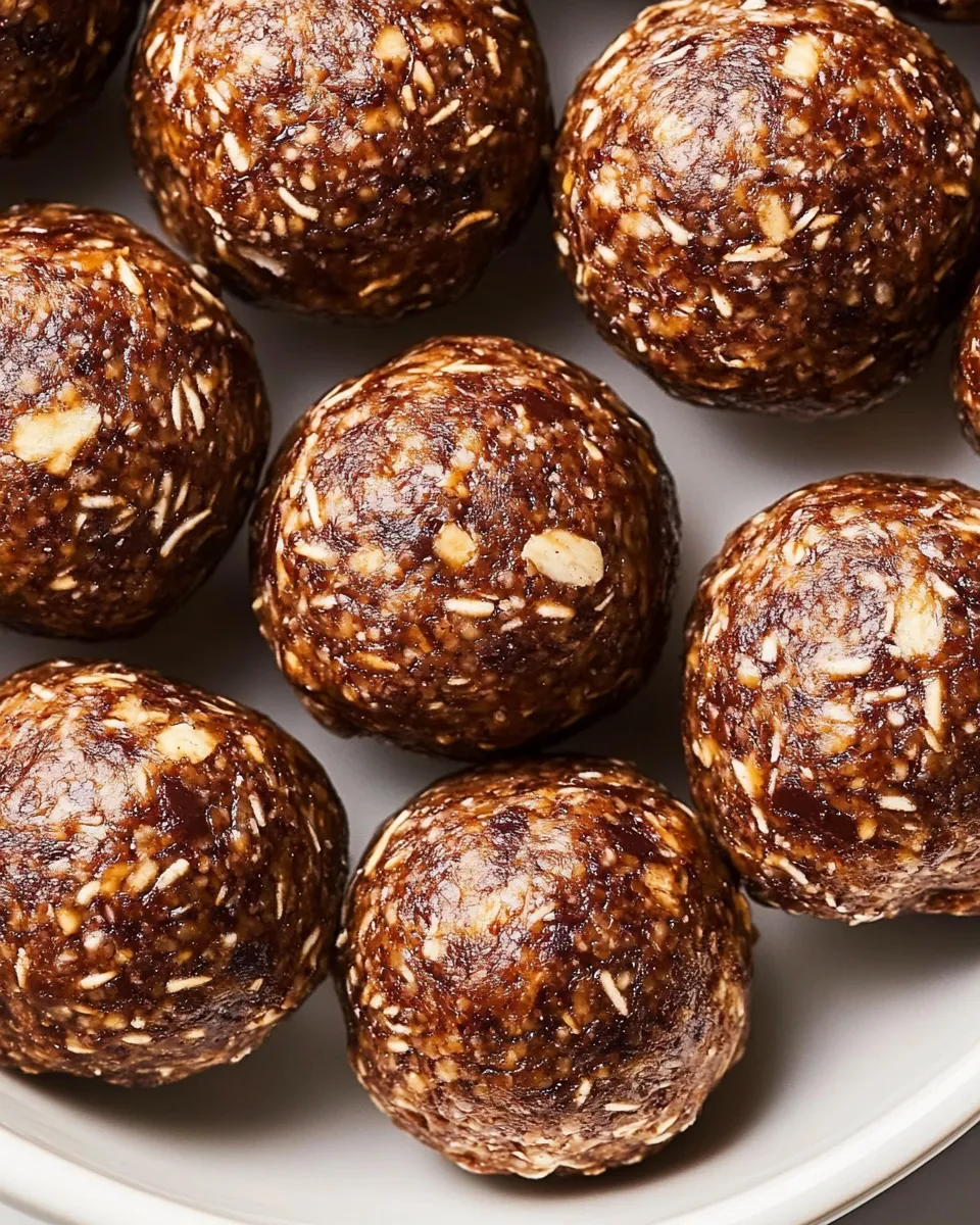 Easy Peanut Butter-Banana Protein Balls food shot