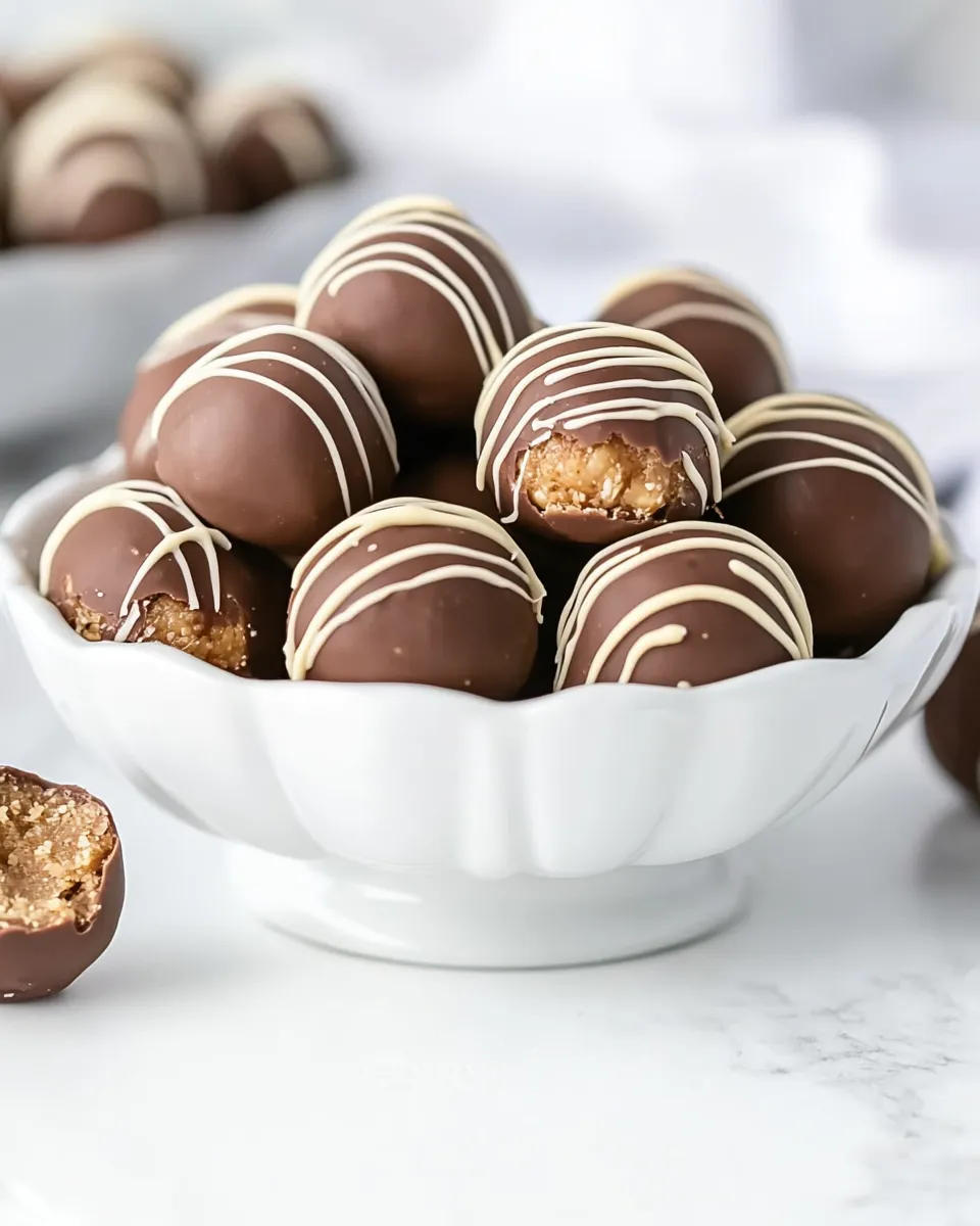 Easy Peanut Butter Balls food shot