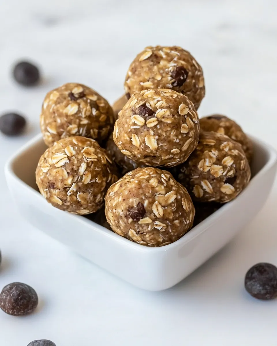 Homemade Peanut Butter Banana Oatmeal Balls recipe photo