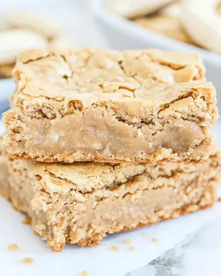 Homemade Peanut Butter Blondies photo