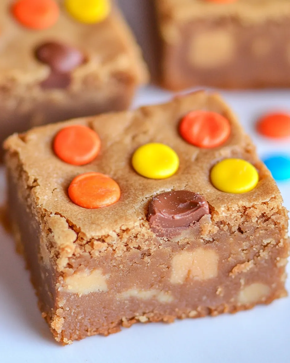 Classic Peanut Butter Blondies Recipe image