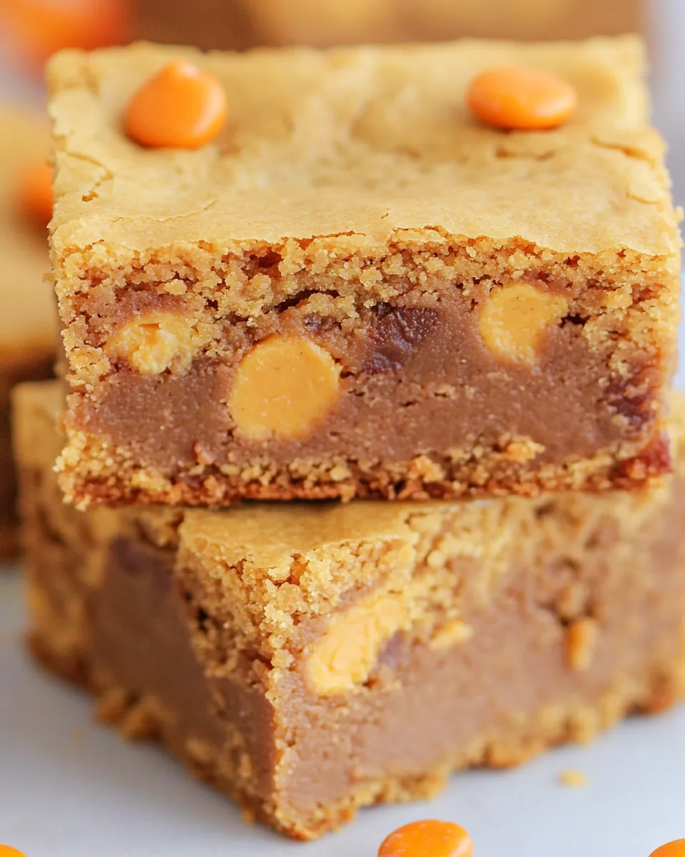 Delicious Peanut Butter Blondies Recipe dish photo