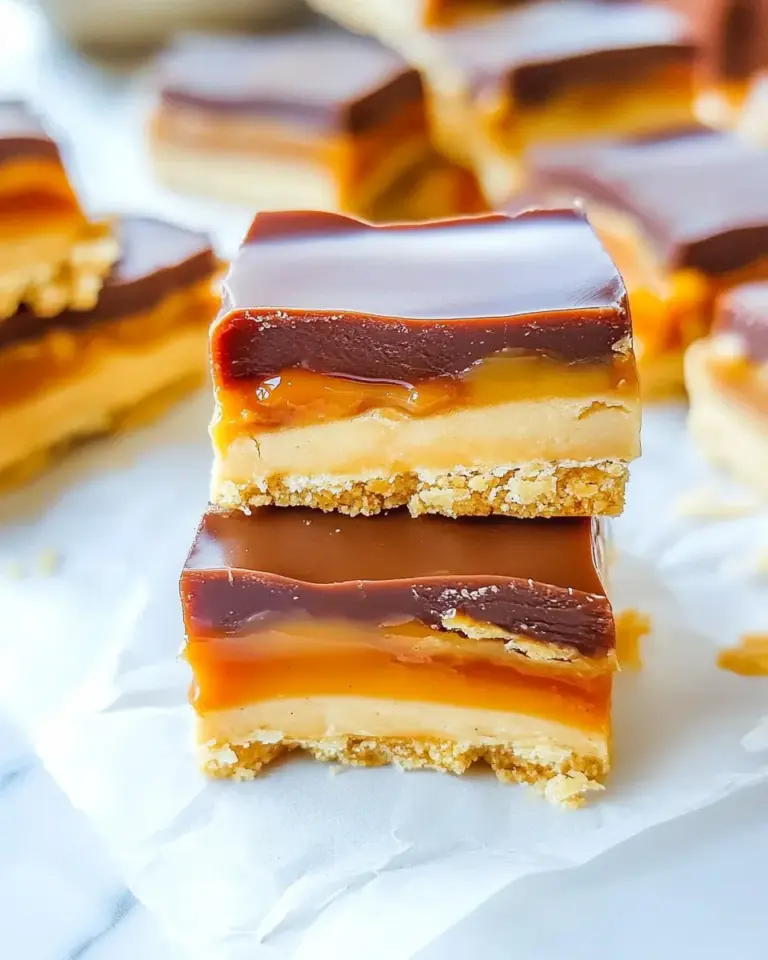 Homemade Peanut Butter Caramel Twix Bars photo
