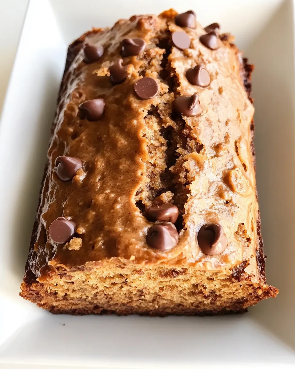 Classic Peanut Butter Chocolate Chip Banana Bread image