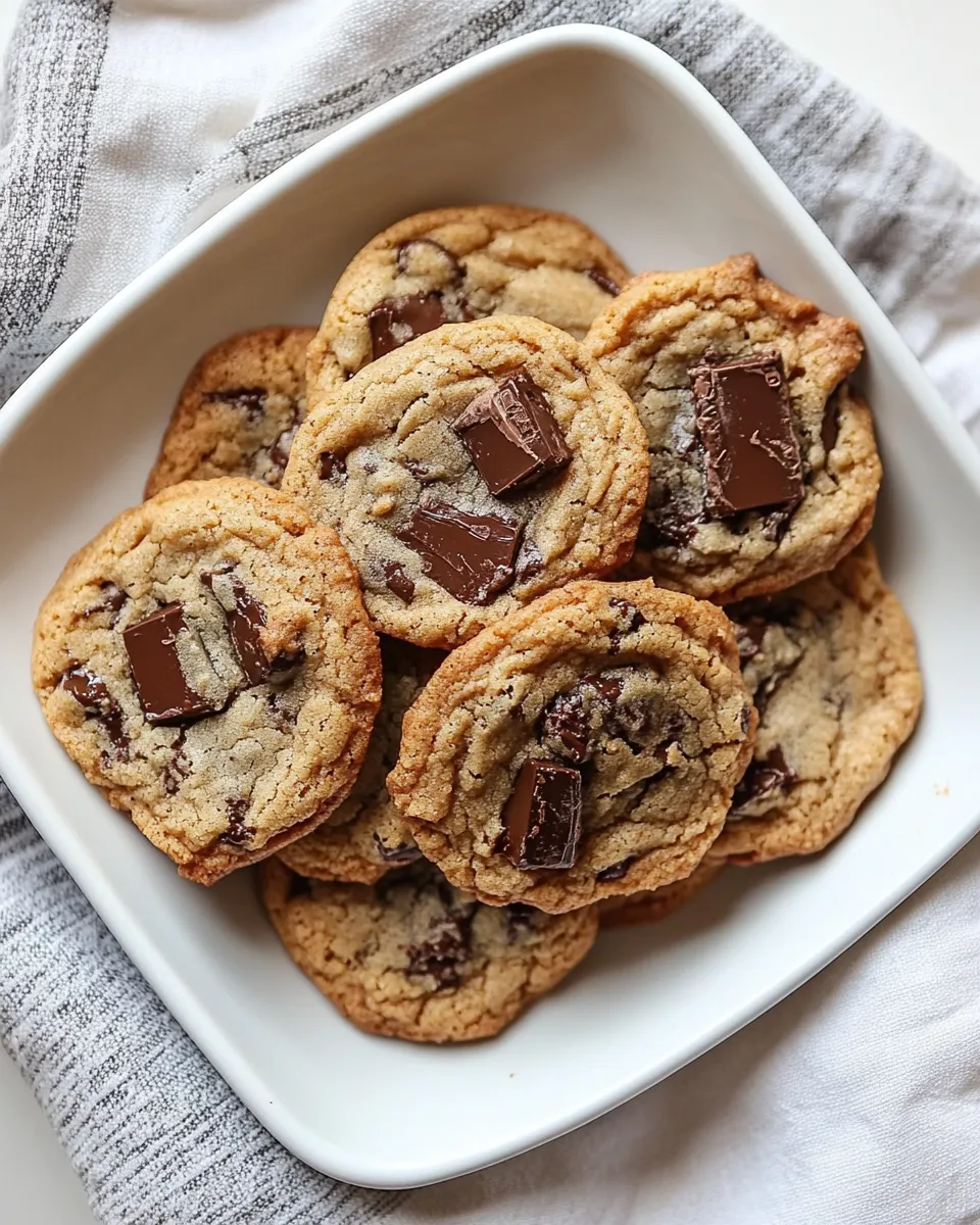 Easy Peanut Butter Chocolate Chunk Cookies recipe image