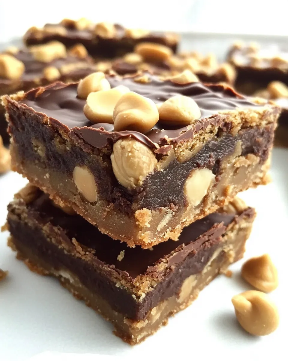 Classic Peanut Butter Chocolate Cookie Bars image