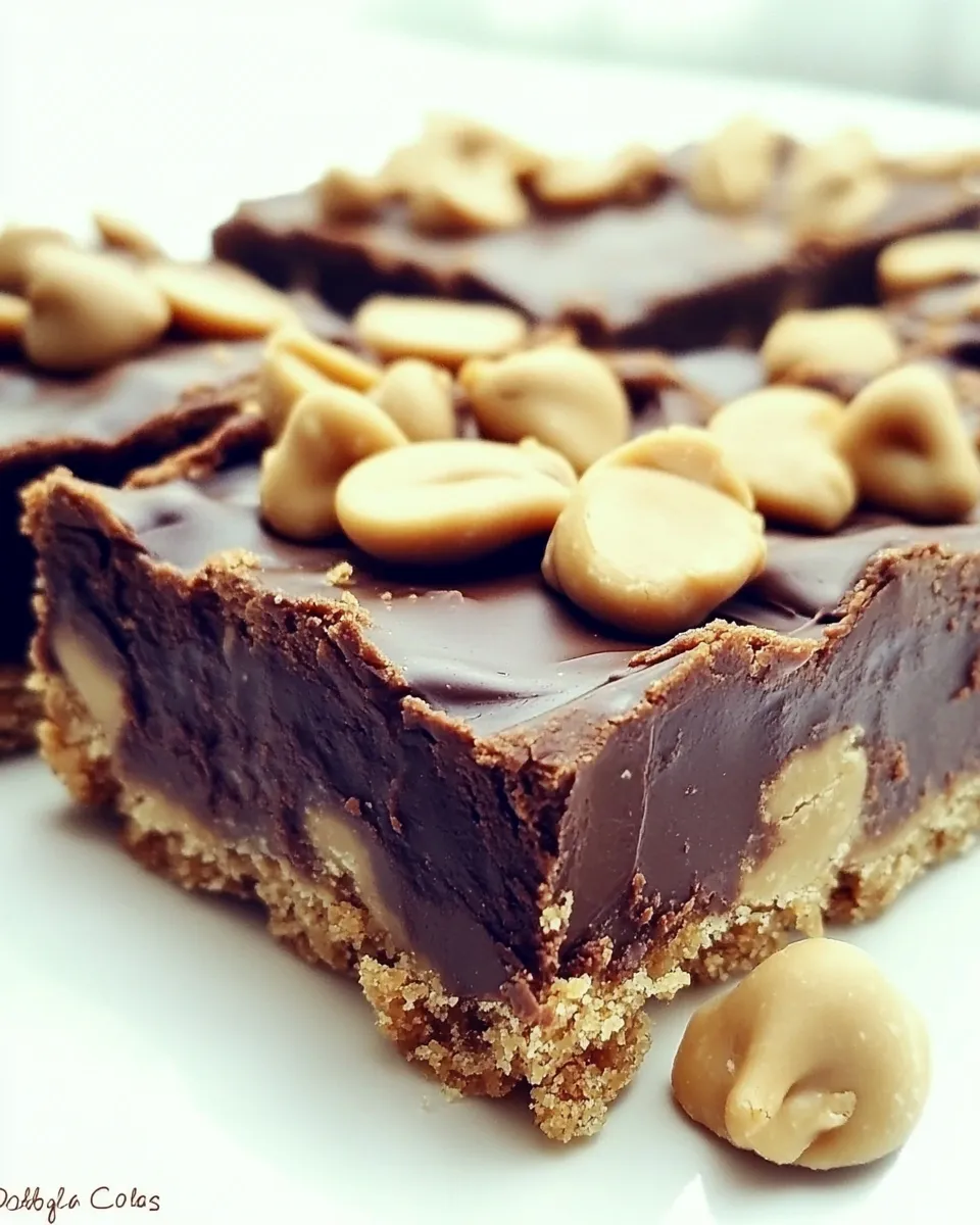 Easy Peanut Butter Chocolate Cookie Bars recipe image