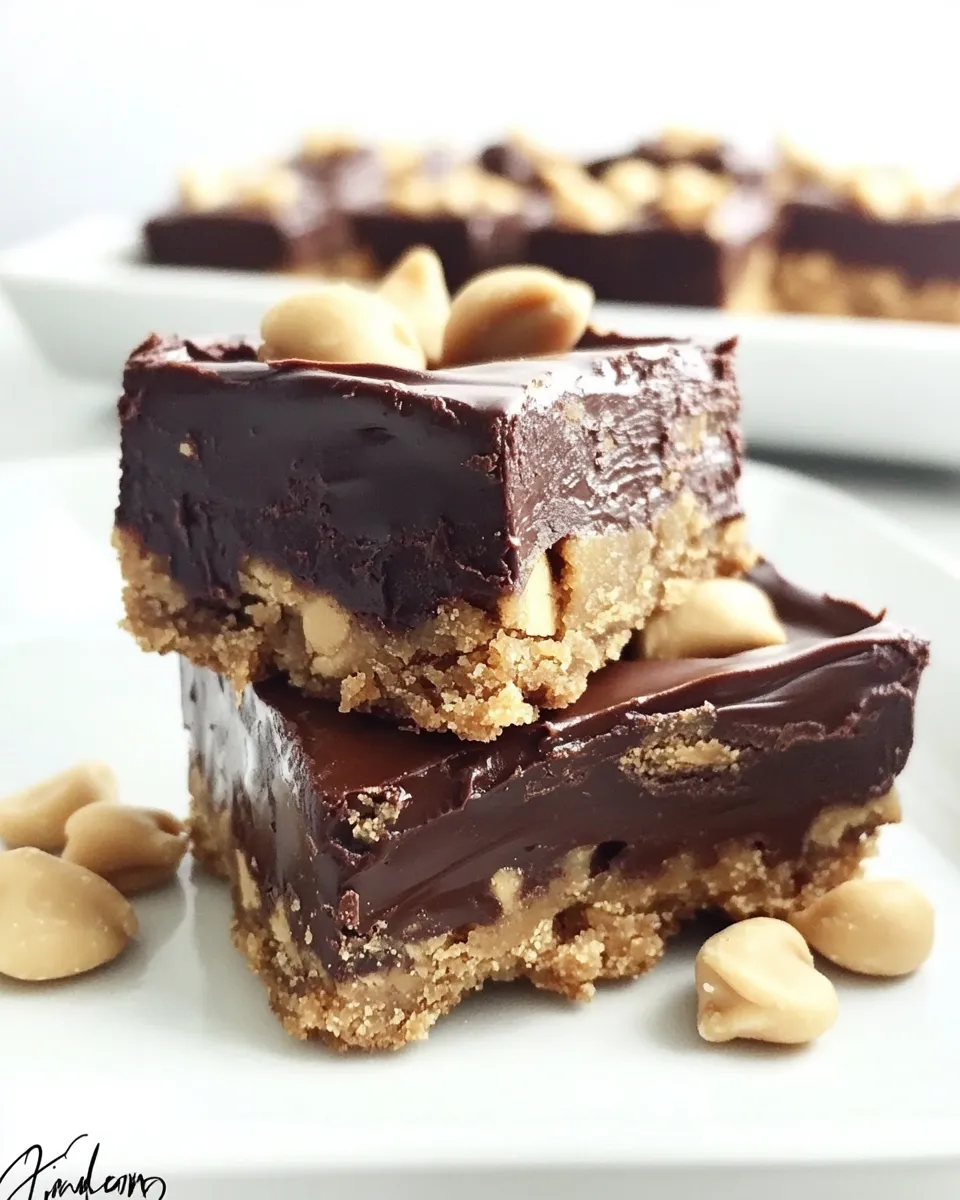 Delicious Peanut Butter Chocolate Cookie Bars dish photo