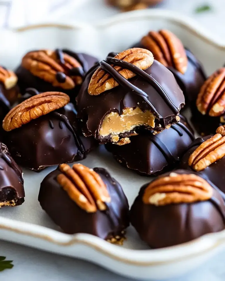 Homemade Peanut Butter Pecan Turtles photo
