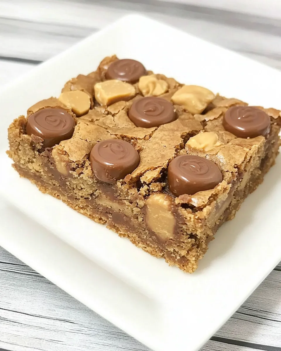 Classic Peanut Butter Rolo Blondies image