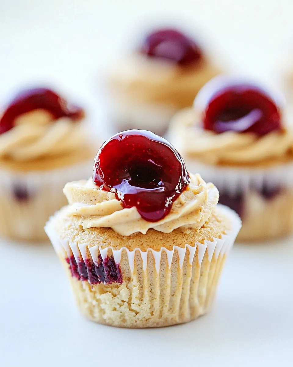 Delicious Peanut Butter and Jelly Cupcakes dish photo