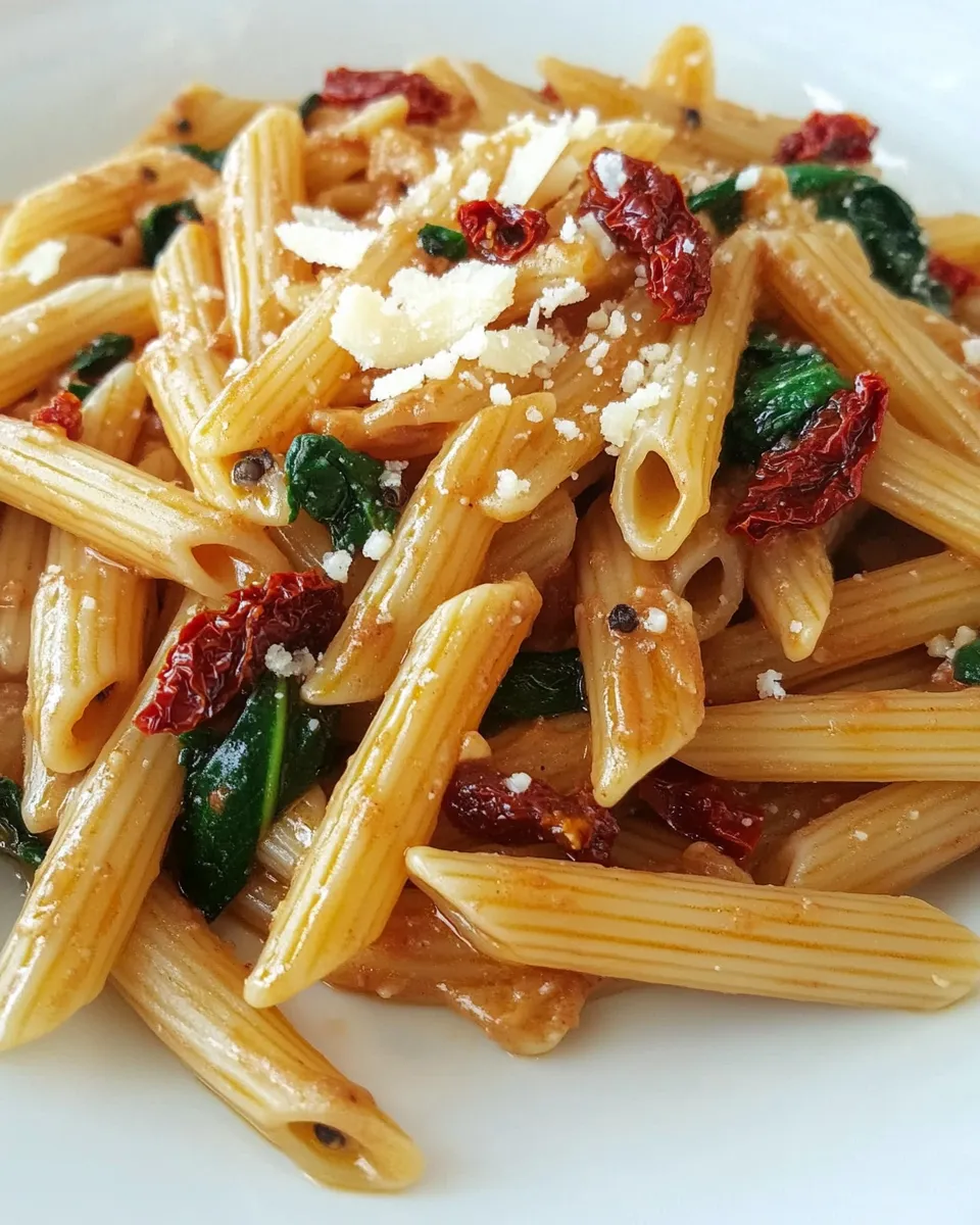Classic Penne Mediterranean with Sun-dried Tomatoes dish photo