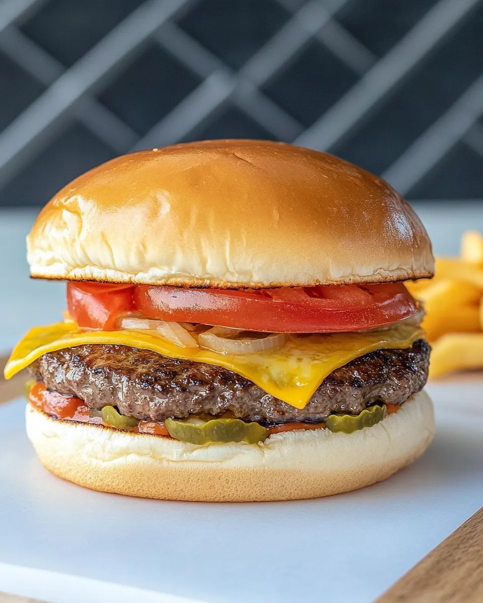 Delicious Perfect Copycat Chilis Big QP Burger Recipe dish photo