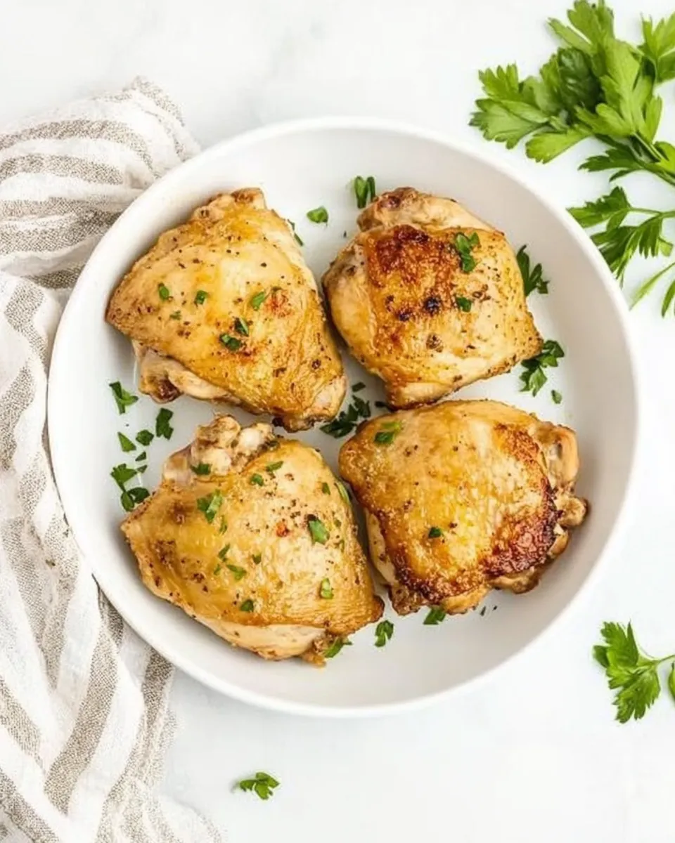 Delicious Perfect Instant Pot Chicken Thighs shot