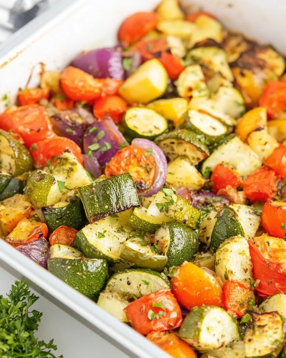 Easy Perfect Oven Roasted Vegetables dish photo