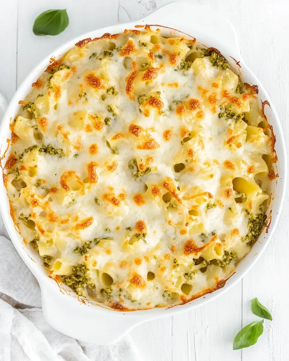Homemade Pesto Pasta Bake recipe photo