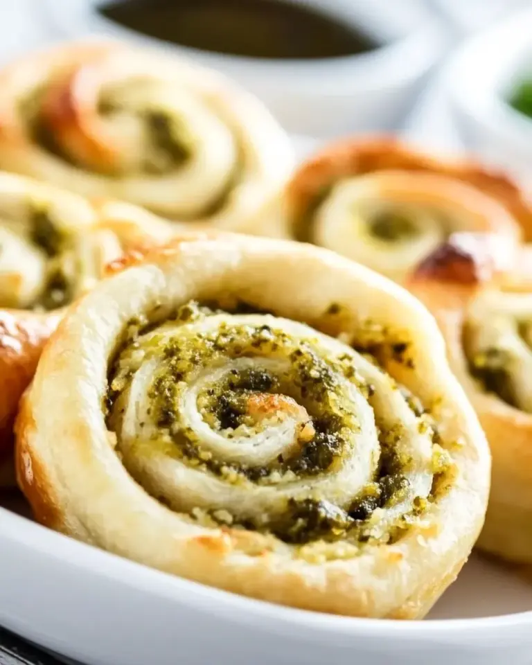 Homemade Pesto Pinwheels Recipe photo