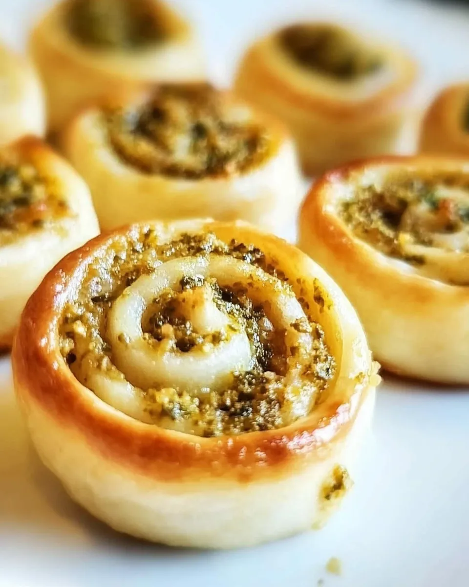 Easy Pesto Pinwheels Recipe recipe photo