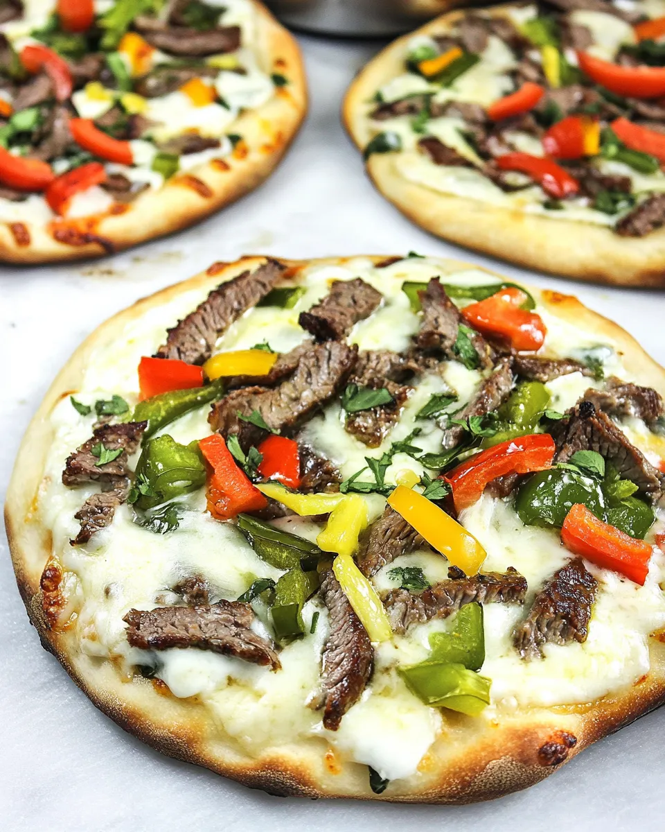 Classic Philly Cheese Steak Pizza image