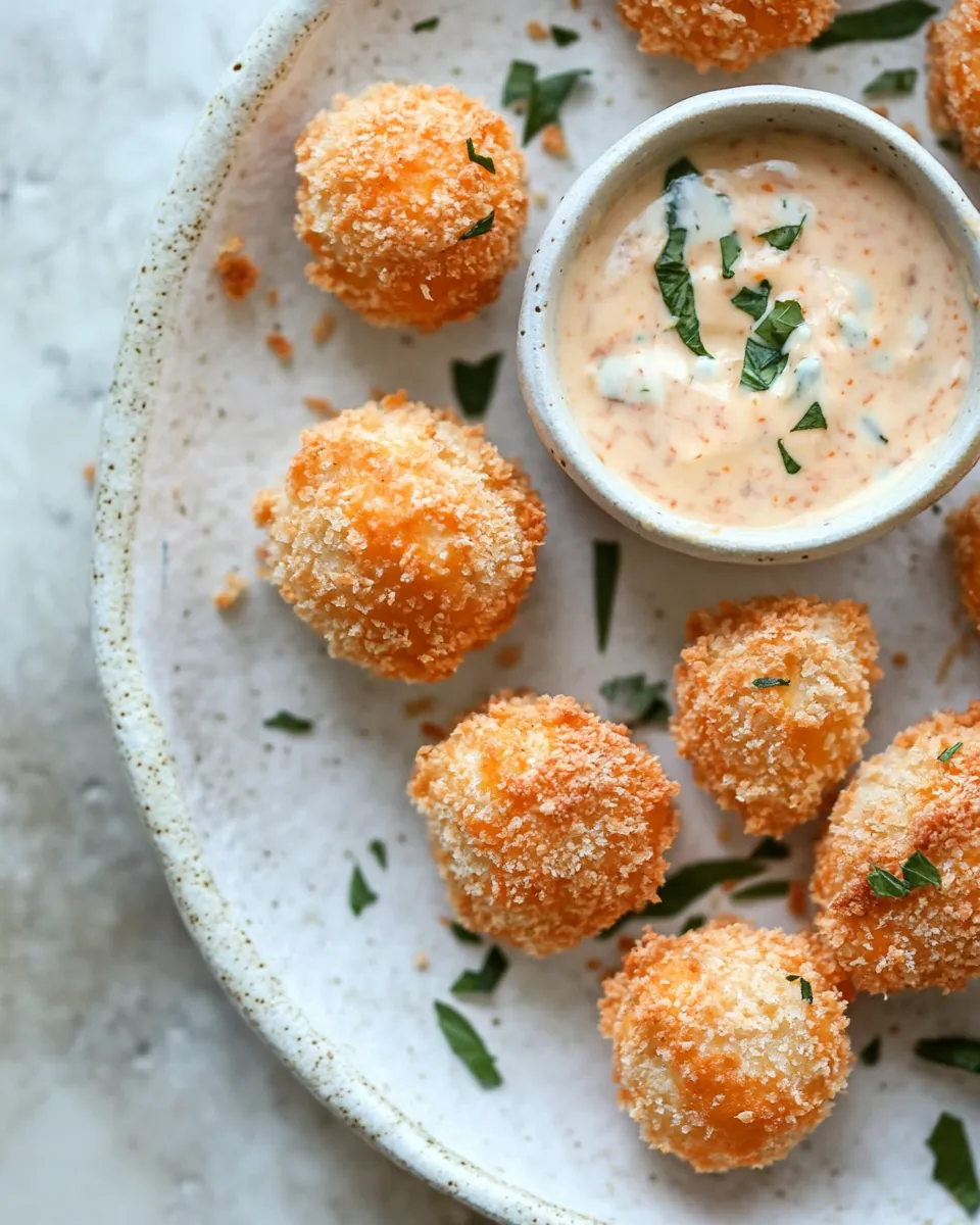 Classic Pimento Cheese Poppers with Jalapeo Ranch. dish photo