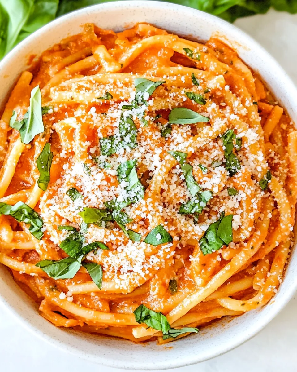 Delicious Pink Pasta Sauce plate image