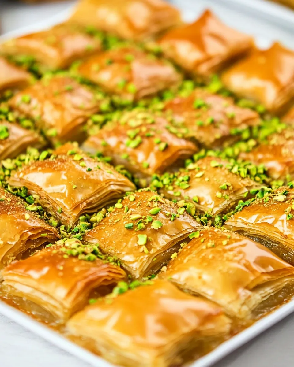 Classic Pistachio Baklava dish photo