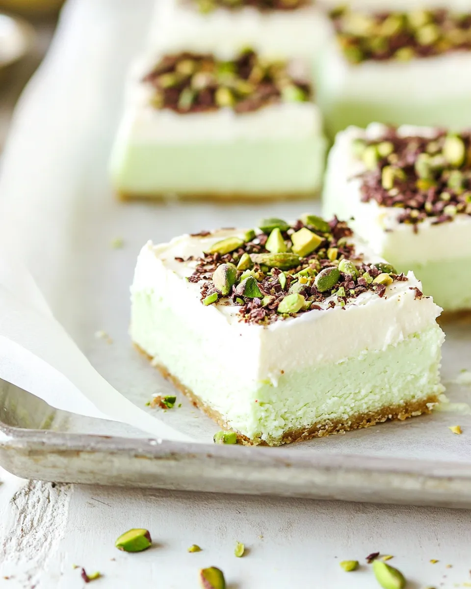 Delicious Pistachio Cream Bars image